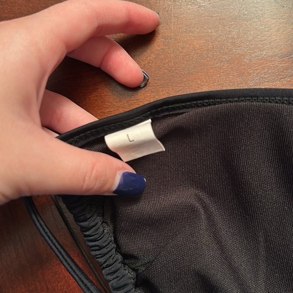 black bathing suit top - Picture 3 of 3